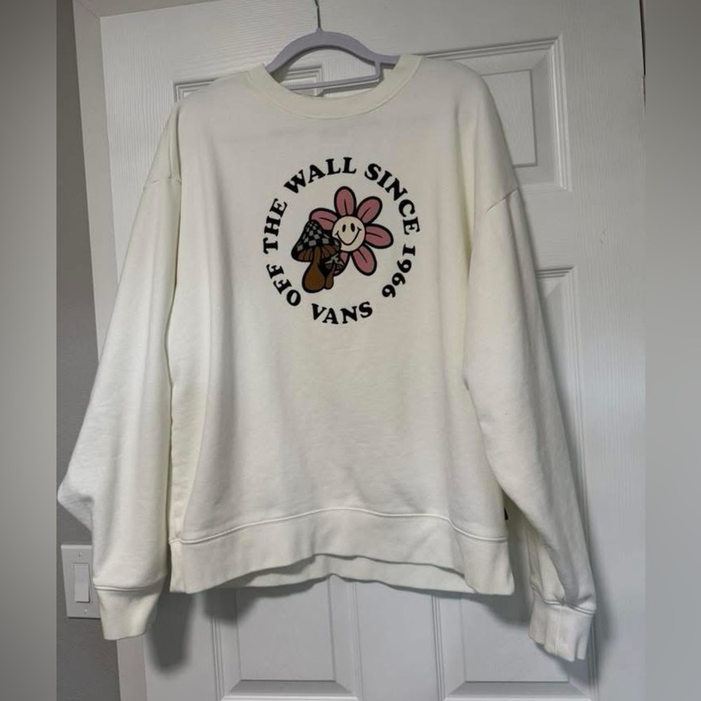 Vans Women's Off-White Graphic Sweater